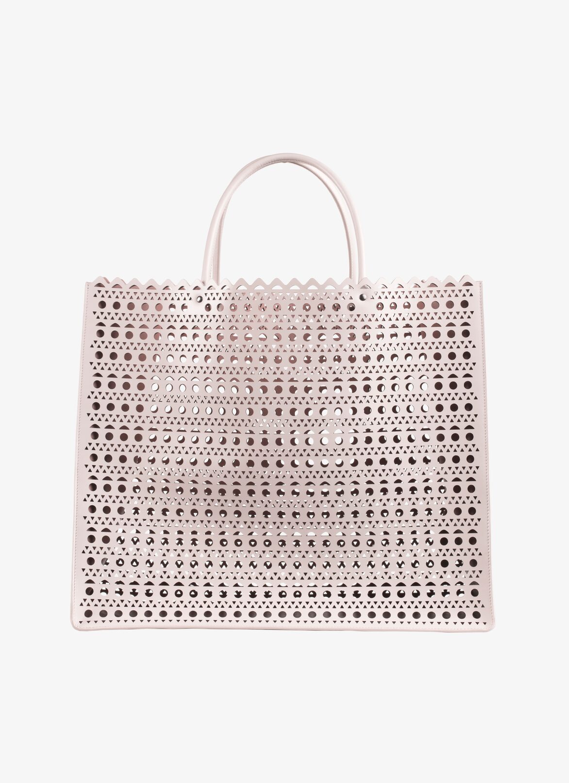 LARGE BAG CUIR LUX VIENNE CORDE ALAÏA BEIGE LARGE BAG CUIR LUX VIENNE CORDE